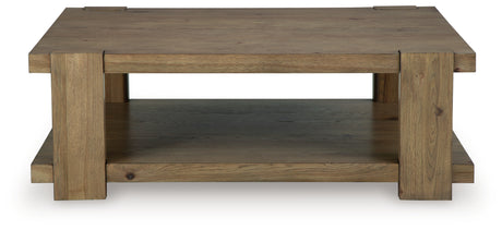 Flangren Light Brown Coffee Table from Ashley Furniture - Luna Furniture