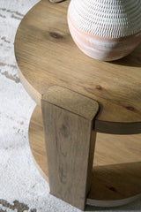 Flangren Light Brown End Table from Ashley - Luna Furniture