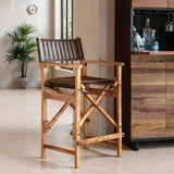 Leeds 23" Folding Counter Chair in Antique Whiskey from Home Trends & Design - Luna Furniture
