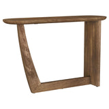 Fletcher Brown Oval Solid Mango Wood Entryway Console Table from Coaster - Luna Furniture