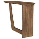 Fletcher Brown Oval Solid Mango Wood Entryway Console Table from Coaster - Luna Furniture