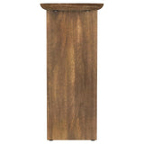 Fletcher Brown Oval Solid Mango Wood Entryway Console Table from Coaster - Luna Furniture
