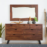 London Loft 58" Mirror in Walnut from Home Trends & Design - Luna Furniture