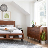 London Loft 71" Dresser in Walnut from Home Trends & Design - Luna Furniture