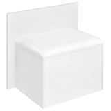 Flora 2-drawer Vanity Set with LED Mirror White High Gloss from Coaster - Luna Furniture