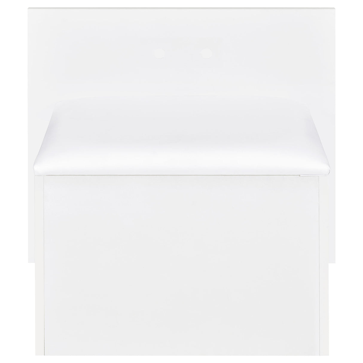 Flora 2-drawer Vanity Set with LED Mirror White High Gloss from Coaster - Luna Furniture