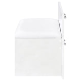 Flora 2-drawer Vanity Set with LED Mirror White High Gloss from Coaster - Luna Furniture