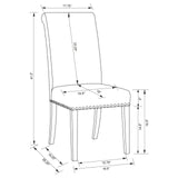 Florence Rustic Smoke and Beige 5-Piece Round Dining Set from Coaster - Luna Furniture