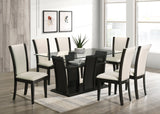 Florida Linen Glass Top 7-Piece Dining Set from Happy Homes - Luna Furniture