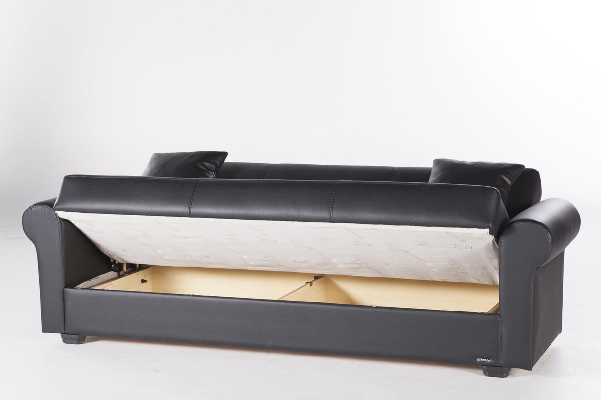 Floris Santa Glory Black 3-Seat Sleeper from Bellona - Luna Furniture