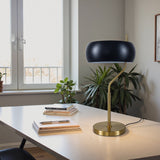 Flux Table Lamp - Black Outer - White Inner from Ashcroft Furniture - Luna Furniture