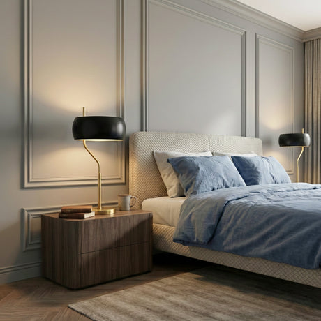 Flux Table Lamp - Black Outer - White Inner from Ashcroft Furniture - Luna Furniture