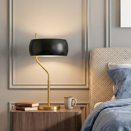 Flux Table Lamp - Black Outer - White Inner from Ashcroft Furniture - Luna Furniture