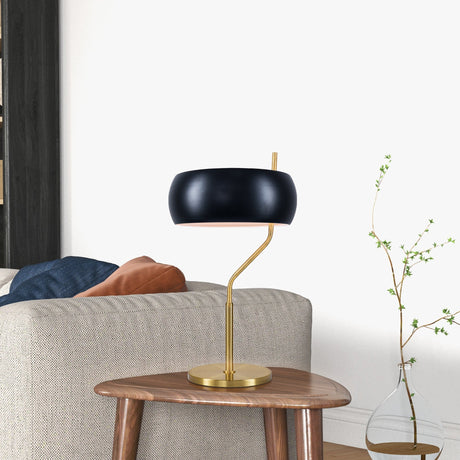 Flux Table Lamp - Black Outer - White Inner from Ashcroft Furniture - Luna Furniture