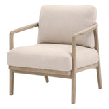 Harbor Club Chair in Flax Linen, White Rope, Smoke Gray Oak from Essentials For Living - Luna Furniture