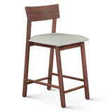 Lenox 18" Upholstered Counter Chair in Walnut from Home Trends & Design - Luna Furniture