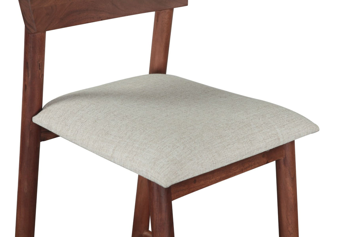 Lenox 18" Upholstered Counter Chair in Walnut from Home Trends & Design - Luna Furniture