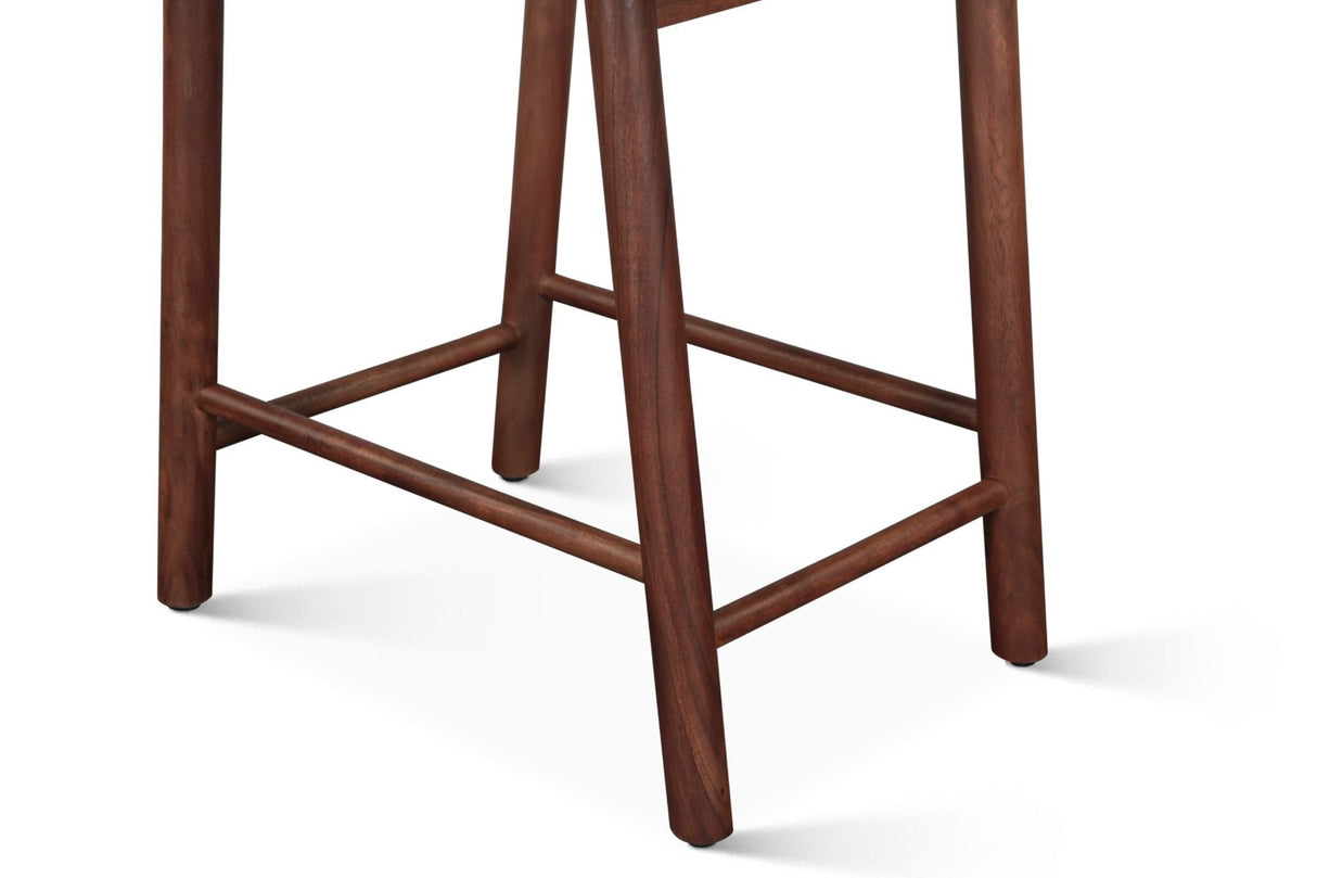 Lenox 18" Upholstered Counter Chair in Walnut from Home Trends & Design - Luna Furniture
