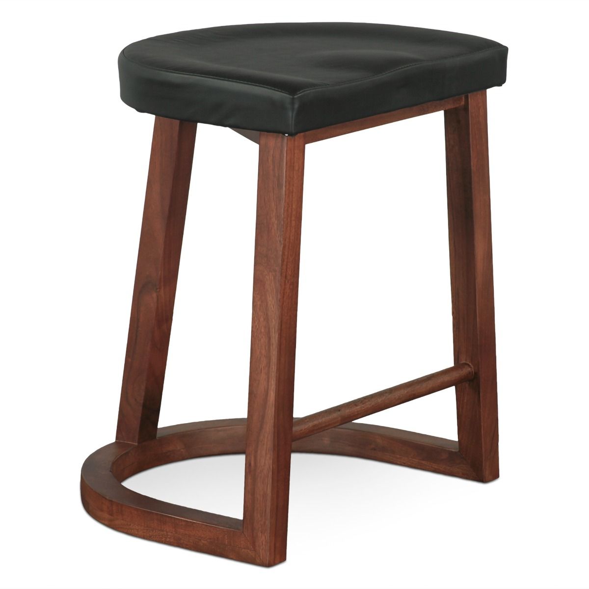 Lenox 17" Counter Stool in Walnut from Home Trends & Design - Luna Furniture