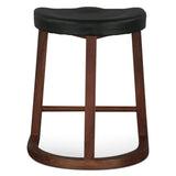 Lenox 17" Counter Stool in Walnut from Home Trends & Design - Luna Furniture