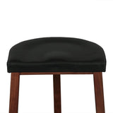 Lenox 17" Counter Stool in Walnut from Home Trends & Design - Luna Furniture