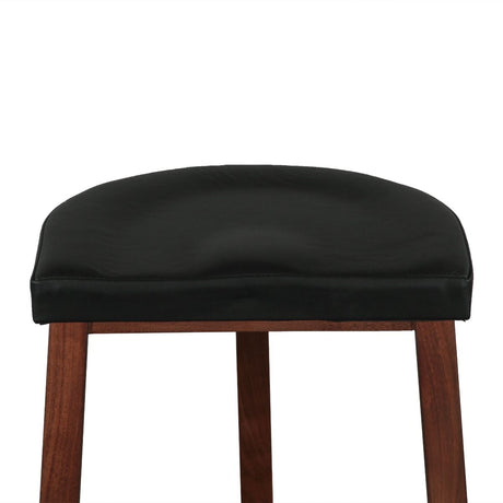 Lenox 17" Counter Stool in Walnut from Home Trends & Design - Luna Furniture