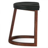 Lenox 17" Counter Stool in Walnut from Home Trends & Design - Luna Furniture