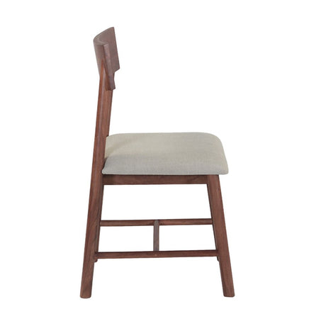 Lenox 18" Upholstered Dining Chair in Walnut from Home Trends & Design - Luna Furniture