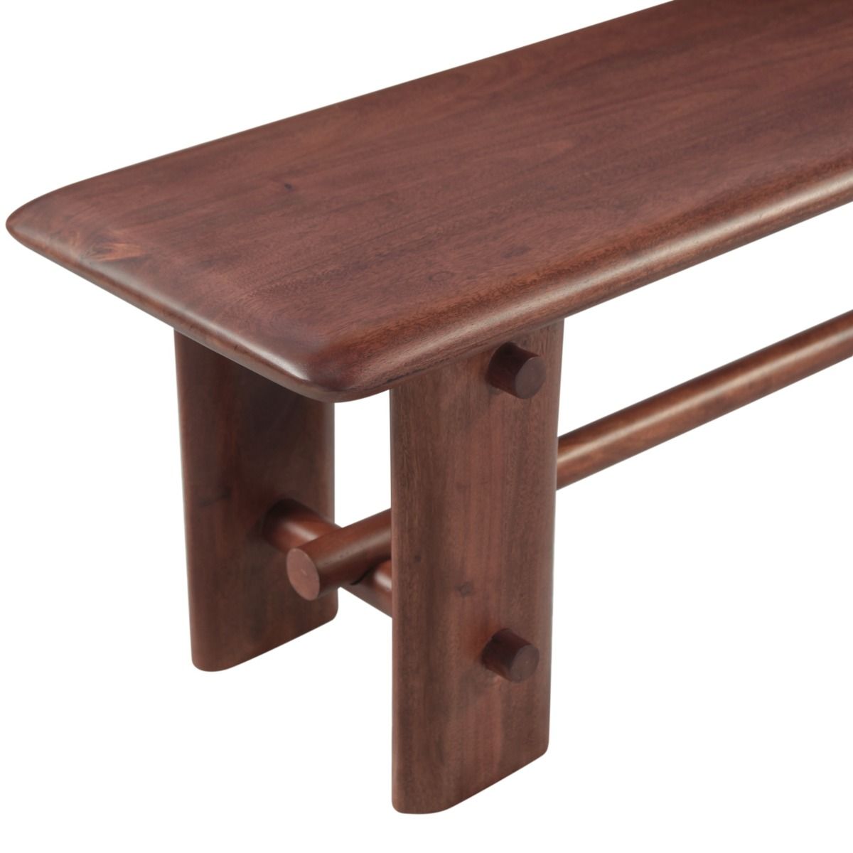 Lenox Loch 64" Bench in Walnut from Home Trends & Design - Luna Furniture