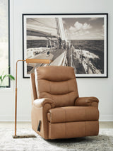 Flynwood Butternut Swivel Glider Recliner from Ashley - Luna Furniture