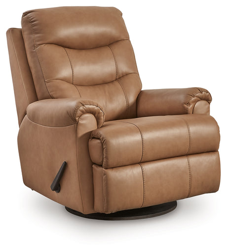 Flynwood Butternut Swivel Glider Recliner from Ashley - Luna Furniture