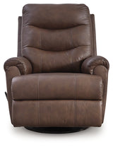 Flynwood Espresso Swivel Glider Recliner from Ashley - Luna Furniture