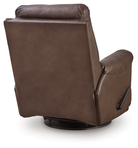 Flynwood Espresso Swivel Glider Recliner from Ashley - Luna Furniture
