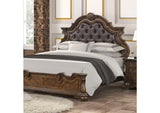 Leovanni Dark Brown Eastern King Bed