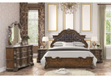 Leovanni Dark Brown Eastern King Bed
