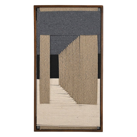 Manila Woven Framed Art, Blue Grey from Home Trends & Design - Luna Furniture