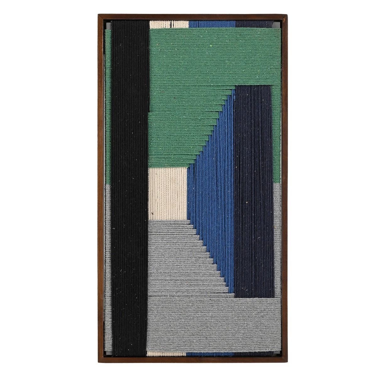 Manila Woven Framed Art, Green from Home Trends & Design - Luna Furniture