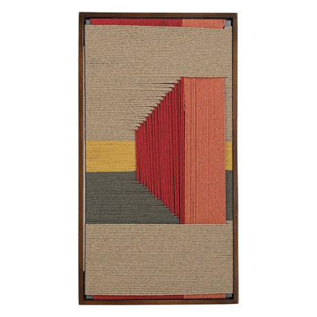 Manila Woven Framed Art, Red from Home Trends & Design - Luna Furniture