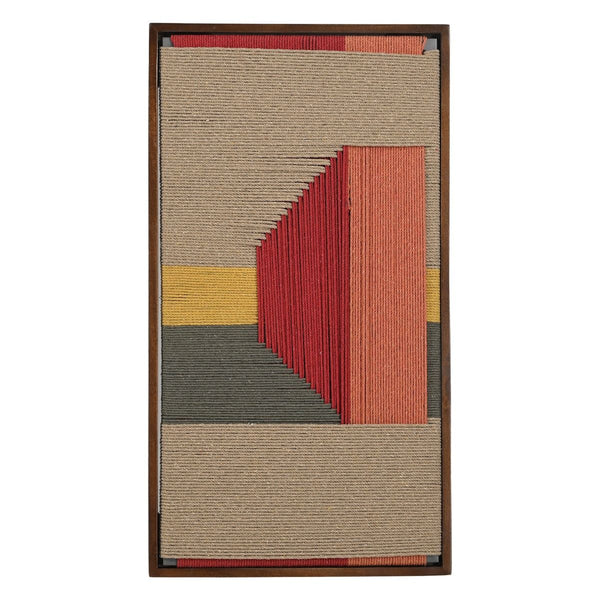 Manila Woven Framed Art, Red