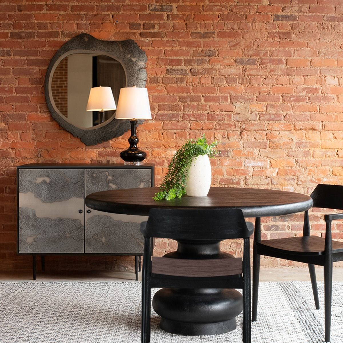 Moab 39" Bar Cabinet in Oxidized Black from Home Trends & Design - Luna Furniture