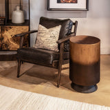 Moab 15" Side Table in Oxidized Brass from Home Trends & Design - Luna Furniture