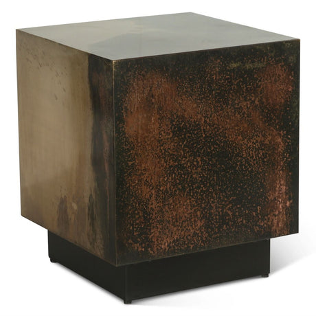 Moab 20" Side Table in Oxidized Copper from Home Trends & Design - Luna Furniture