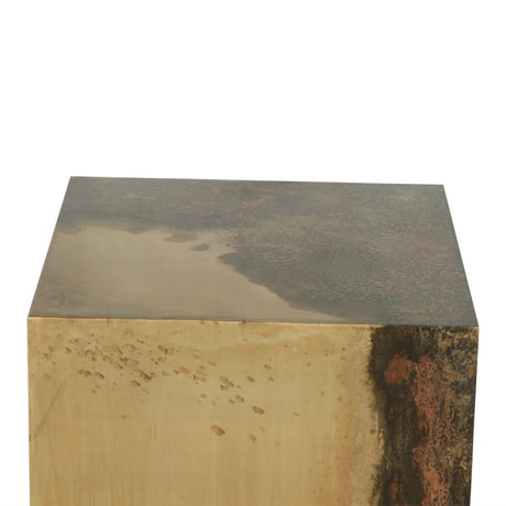 Moab 20" Side Table in Oxidized Copper from Home Trends & Design - Luna Furniture