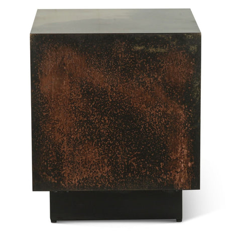 Moab 20" Side Table in Oxidized Copper from Home Trends & Design - Luna Furniture