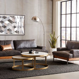 Michaelangelo 36" Nesting Coffee Table with White Marble from Home Trends & Design - Luna Furniture