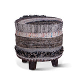 Marrakech 18" Accent Storage Stool in Moroccan Fluffy Black from Home Trends & Design - Luna Furniture