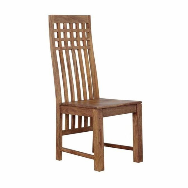 Miles Dining Chair with Tall Back in Brownstone, Set of 2