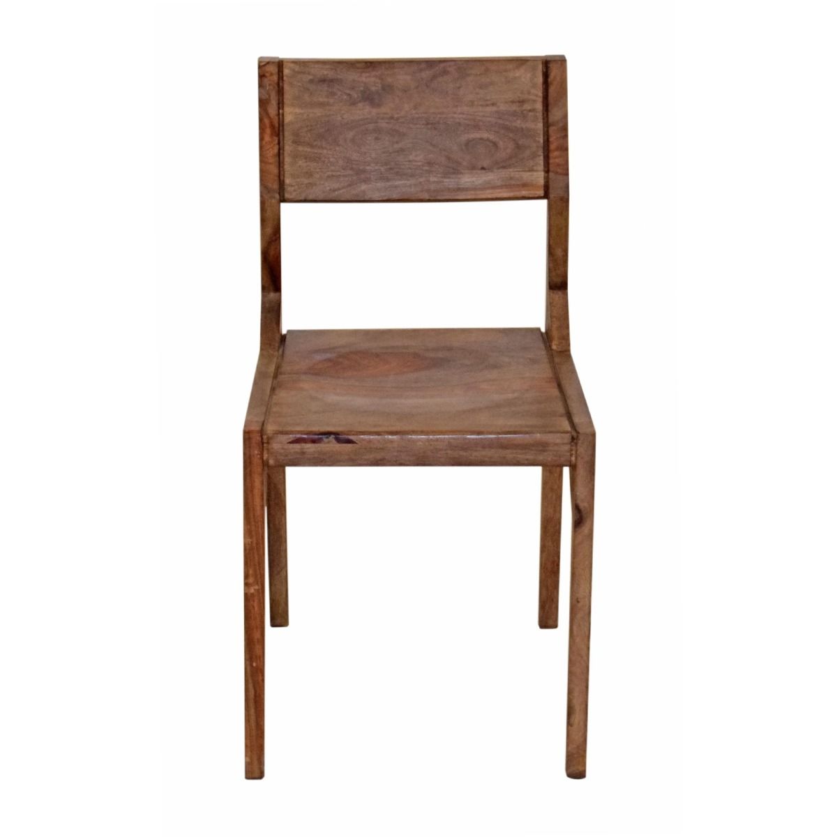 Miles Arlo Wood Dining Chair with Slanted Back in Brownstone, Set of 2 from Home Trends & Design - Luna Furniture