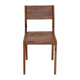 Miles Arlo Wood Dining Chair with Slanted Back in Brownstone, Set of 2 from Home Trends & Design - Luna Furniture