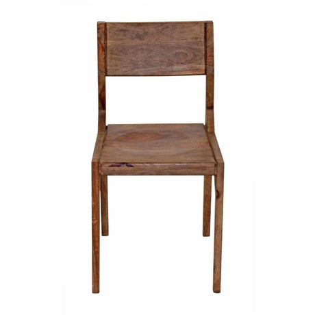 Miles Arlo Wood Dining Chair with Slanted Back in Brownstone, Set of 2 from Home Trends & Design - Luna Furniture